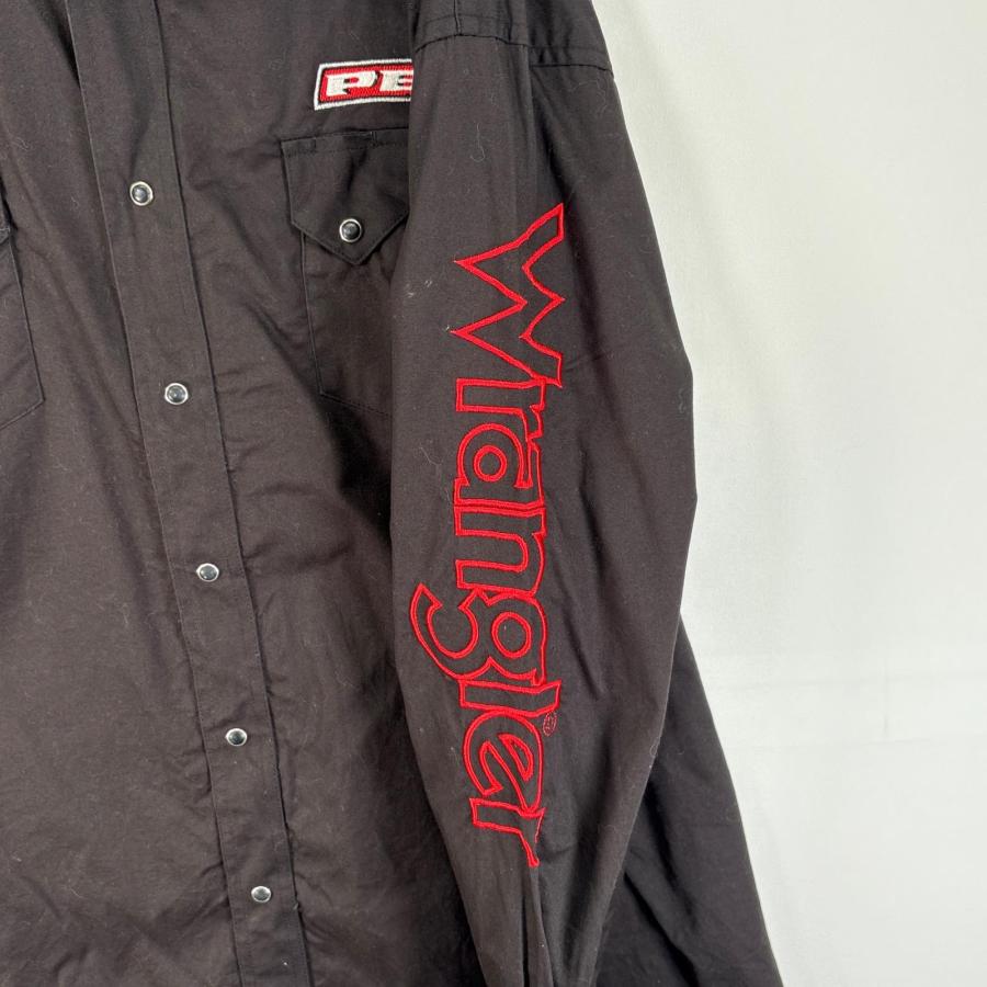Wrangler（ラングラー） 古着 長袖シャツ ウエスタン 袖 両面 刺繍