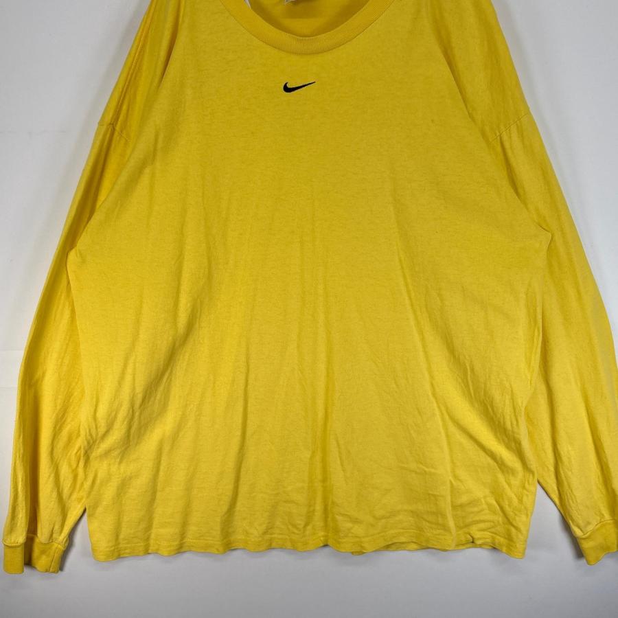 90s Old NIKE ナイキ 長袖 トップス ゲームシャツ Ｌサイズ NIKE（ナイキ） 古着 90's/90年代 長袖Tシャツ センター スウッシュ