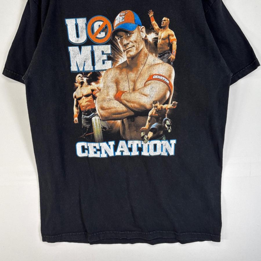 古着 BASICS 半袖Tシャツ WWE プロレス クルーネック M ブラック