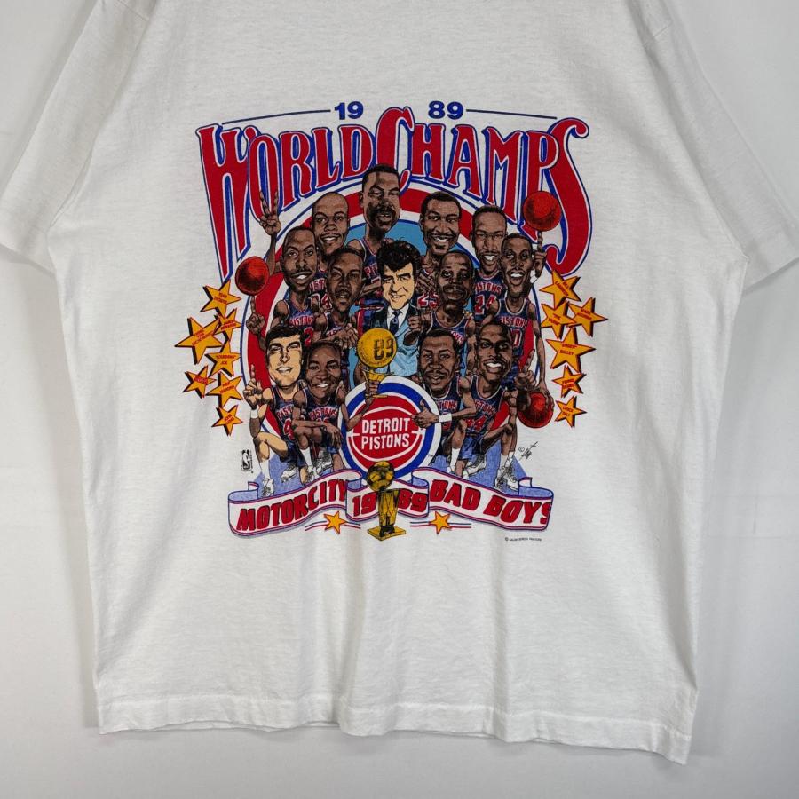古着 80's/80年代 ヴィンテージ SALEM 半袖Tシャツ NBA デトロイト