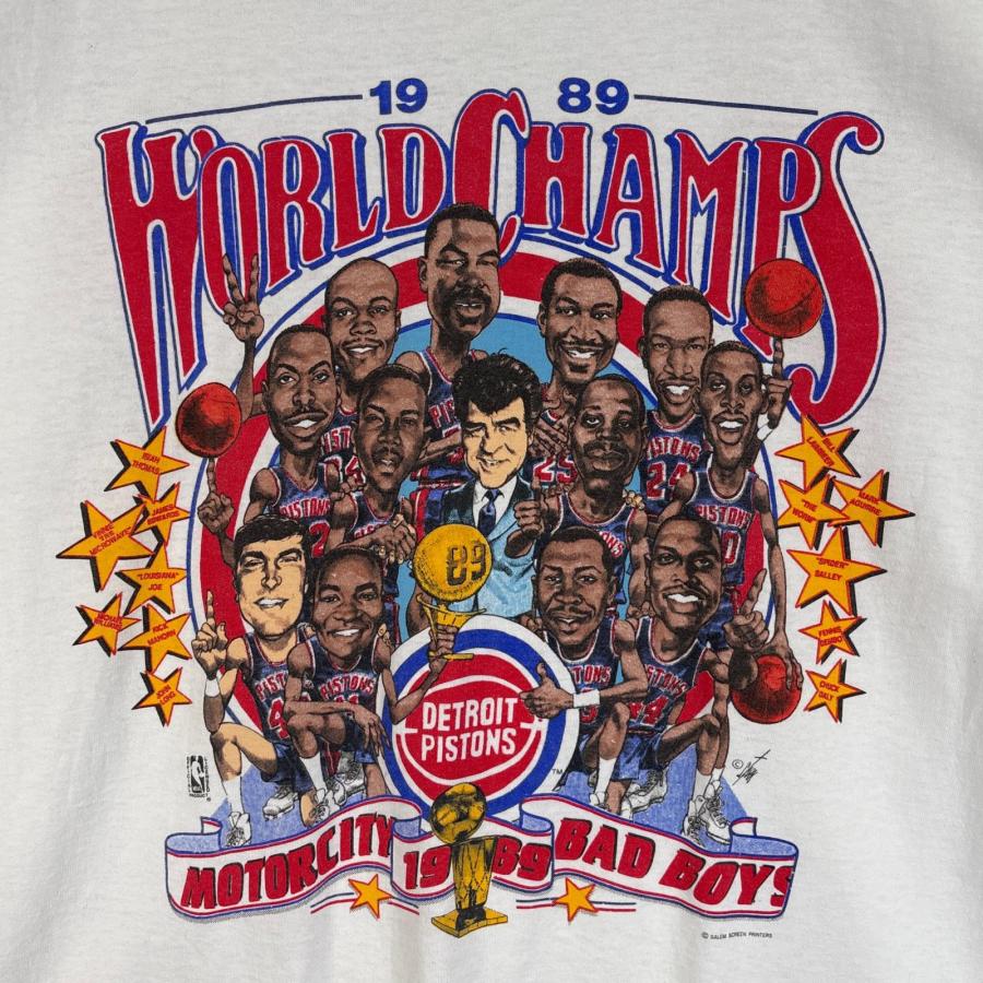 古着 80's/80年代 ヴィンテージ SALEM 半袖Tシャツ NBA デトロイト