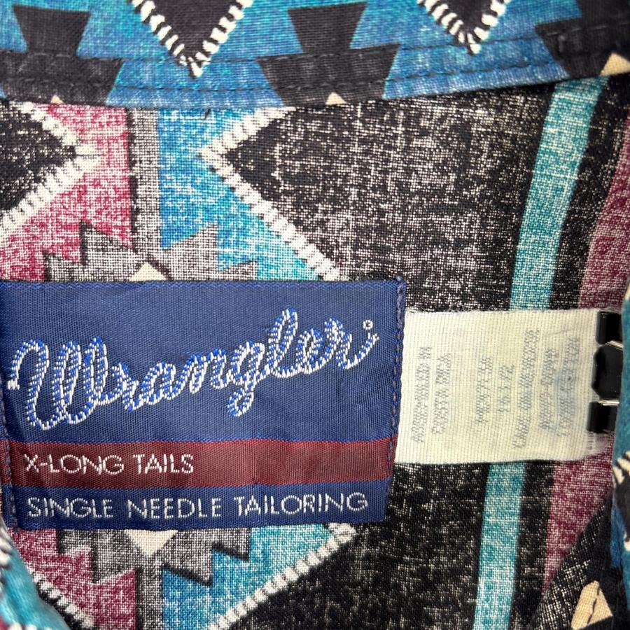 Wrangler（ラングラー） 古着 半袖シャツ ネイティブ ウエスタン