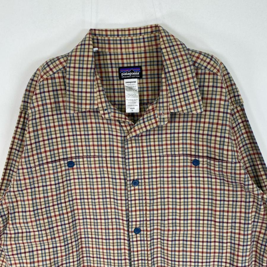 patagonia（パタゴニア） 古着 長袖シャツ チェック ワンポイント ロゴ