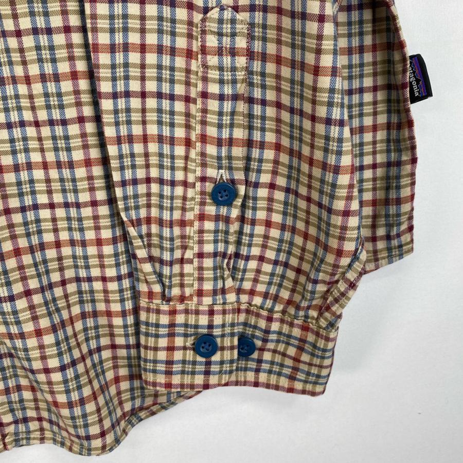 patagonia（パタゴニア） 古着 長袖シャツ チェック ワンポイント ロゴ