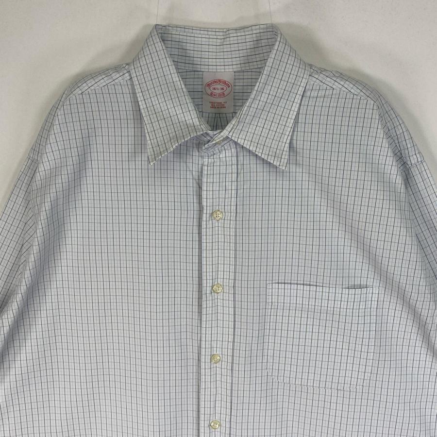古着 ブルックスブラザーズ Brooks Brothers 1818 ワイドカラー 長袖 コットンチェックシャツ メンズL相当 /eaa566048 Brooks Brothers - 古着 ブルックスブラザーズ Brooks Brothers 長袖