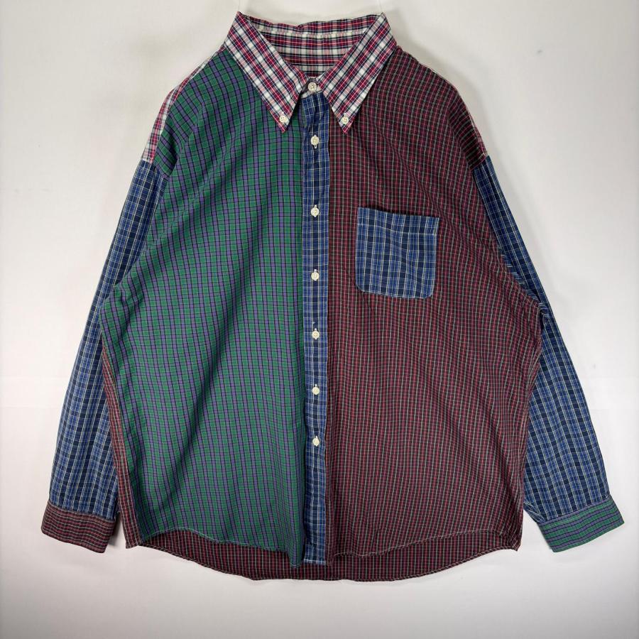 古着 ブルックスブラザーズ Brooks Brothers 長袖シャツ パターンカラー ボタンダウン XL マルチカラー チェック メンズ BROOKS BROTHERS（ブルックスブラザーズ） 古着 長袖シャツ ボタン
