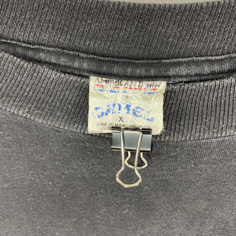 古着 90's/90年代  CAMEL USA製 半袖Tシャツ ロゴプリント 胸ポケット シングルステッチ XL  ブラック系 バックプリント メンズ |  | 06