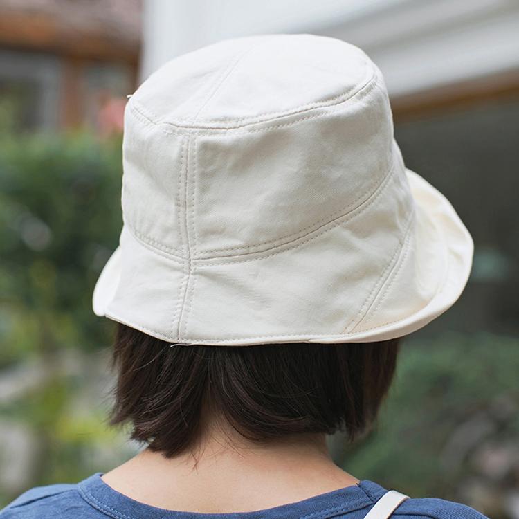 帽子 レディース 日よけ帽子 バケットハット ハット 折りたたみ可能 シンプル 無地 大人 つば広帽 つば広 紫外線対策 UV対策 コットン スッピンアイテム 小顔　｜niko-mart｜10