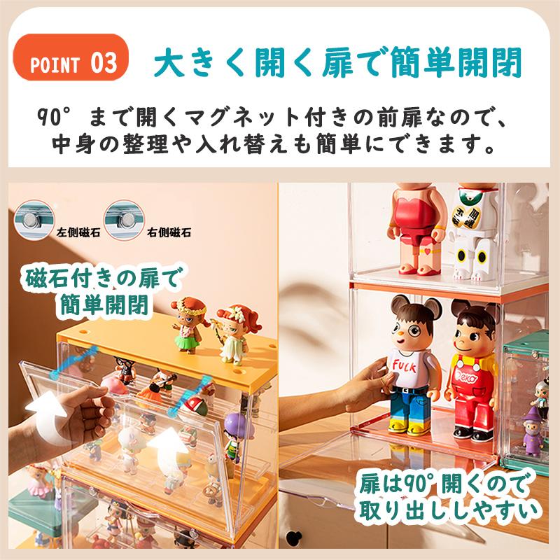 フィギュアケース コレクションケース M 8個 透明ケース アクリル