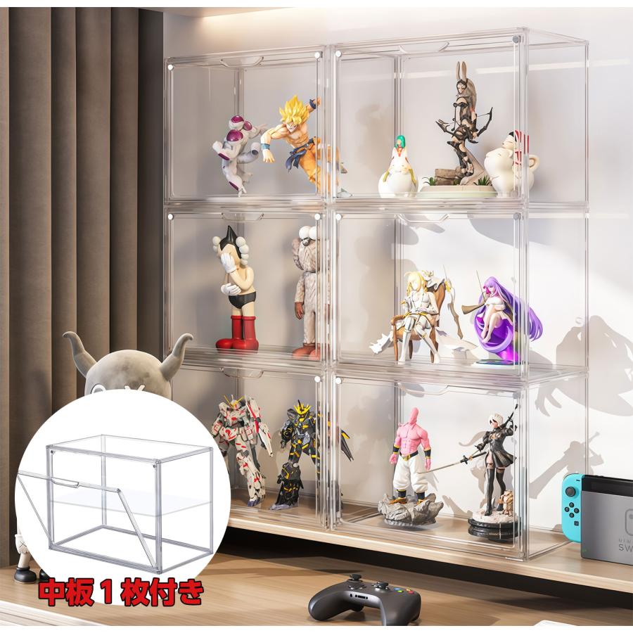 透明アクリルフィギュアケース　５個セット 楽天市場】アクリル フィギュアケース 5面体 W250×D250×H350 3mm 透明