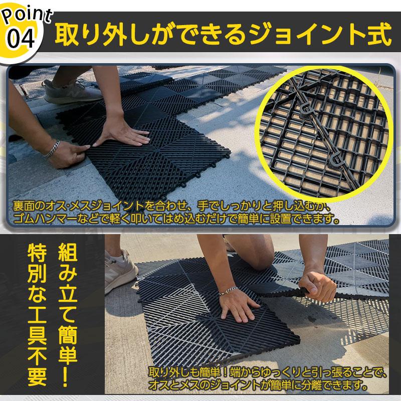 ガレージタイル　20枚　新品未使用品 簡単施工 穴なし】Zabuuun!Tile ガレージタイル 全7色!! 20枚セット