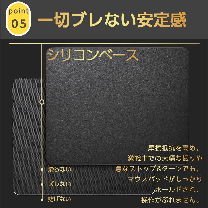 マウスパッド ガラスパッド ガラスマウスパッド 300×350×3mm