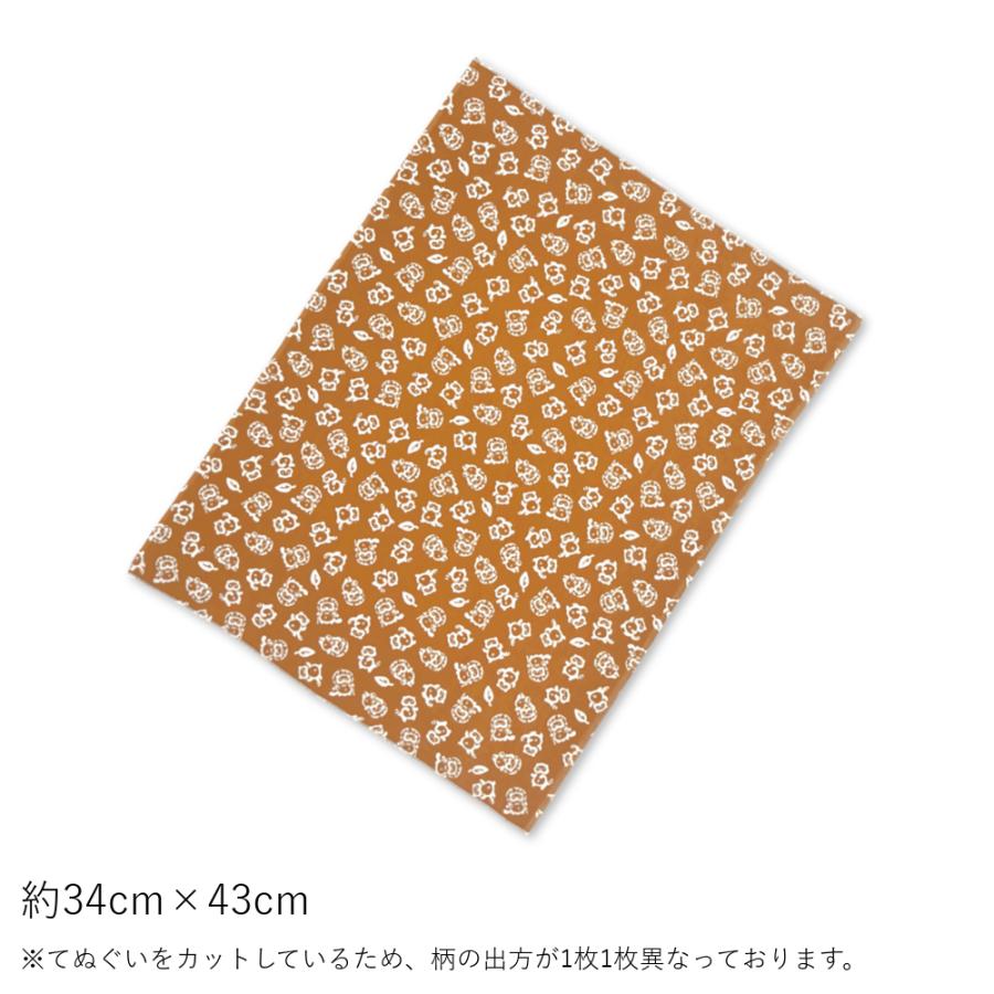 半てぬぐい 小紋柄 たぬき｜niko-towel｜02