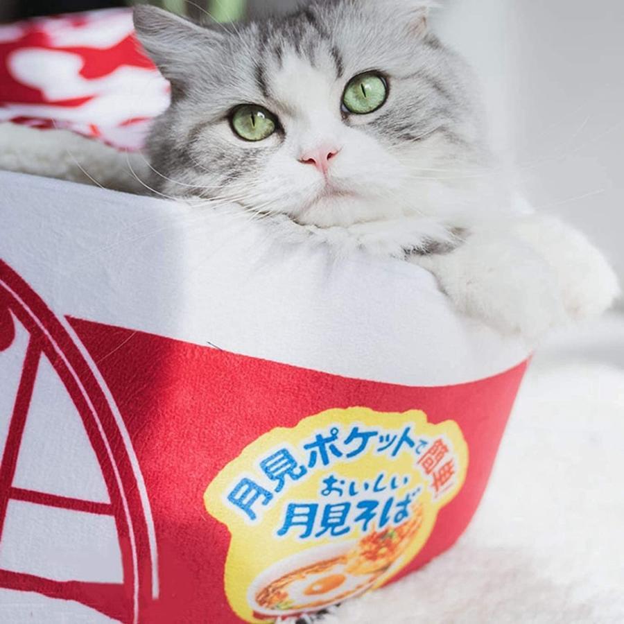 ペットベッド 4~19kg 犬 猫 クッション付き カップ麺ベッド ペットハウス うどん カップ型 寝床 かわいい 室内用 寒さ対策｜nikolove-store｜16