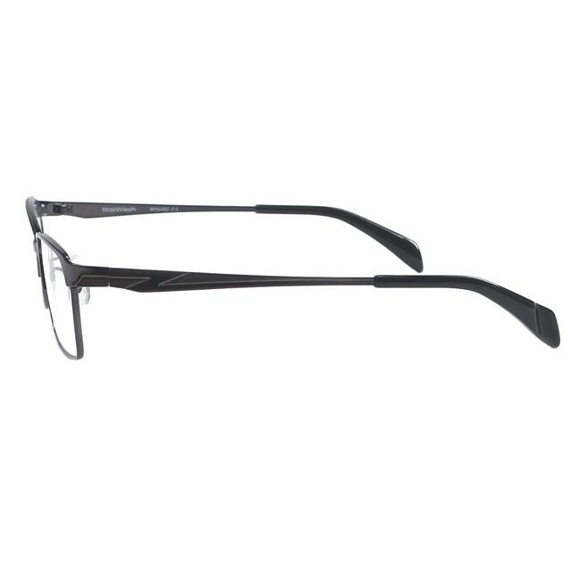 メタルフレーム眼鏡セット　【BosWash】　BW56-032 C3　グレー　近視、乱視、遠視対応のメガネレンズ付きセット｜nikomega｜03