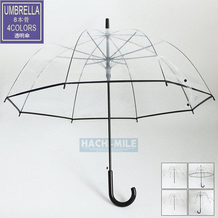 傘 長傘 ビニール傘 おしゃれ ドーム型 雨傘 かわいい 透明傘 全面透明 ワンタッチ 深張り 8本骨 丈夫 耐風 Zys0628c6054 ニコストア 通販 Yahoo ショッピング