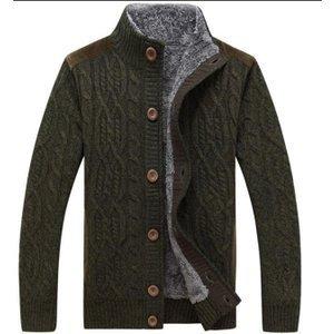 超格安一点 裏起毛カーディガンメンズニットセーター秋冬厚手ショート丈ニットジャケットドンキー衿カジュアルメンズファッションアウター カーディガン サイズ Xxl Baskincoffee Vicom Corp Com