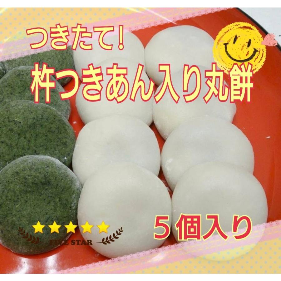 つきたて！杵つきあん餅】5個入り(十勝粒あん入り)☆お届け日応相談