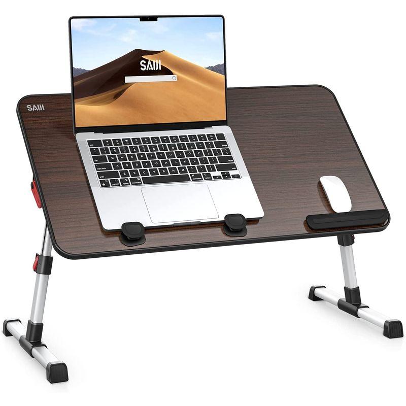Saiji ベッド Pcパソコンテーブル オフィスデスク デスク ベッドテーブル ラップデスク ローテーブル 折りたたみテーブル 腕保護 高 人気を誇る デスク