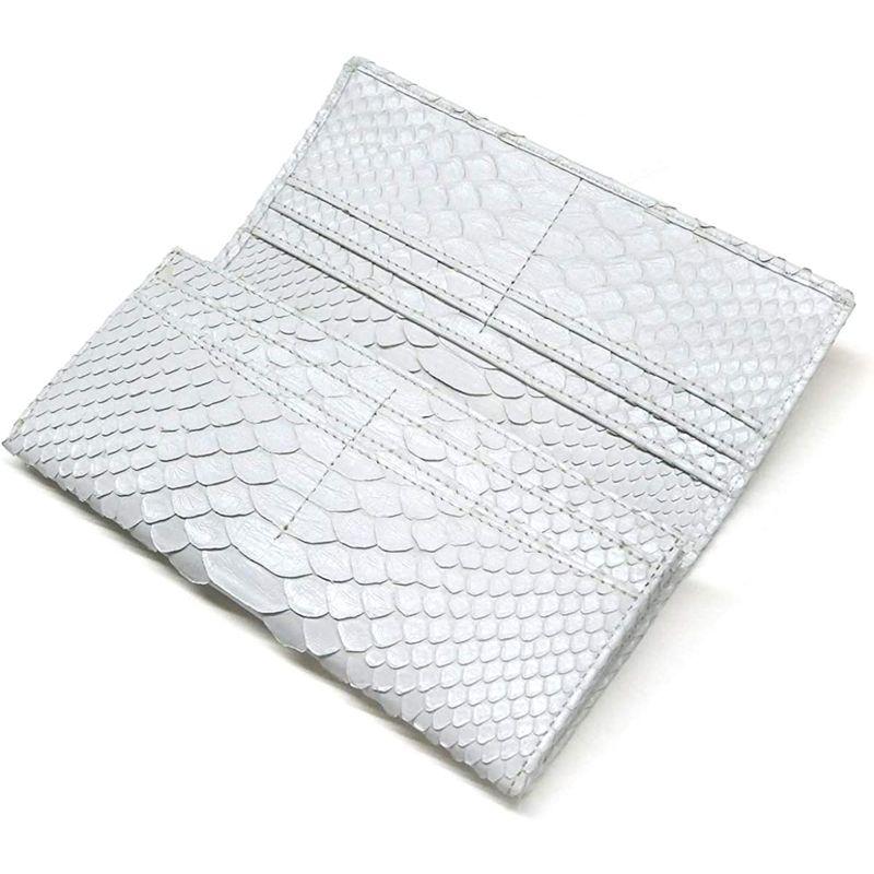 SALE/84%OFF】 MT1078-WHITE 長財布 財布 レディース ロング 蛇革 ウォレット メンズ 笹マチ型 財布 へび革 パイソン革 長札 小銭入れ付 財布、帽子、ファッション小物 長財布 通しマチ 小銭入れあり メンズ レディース 本革 パイソン革 ヘビ革 へび革 ダイヤモンドパイソン ペイズリー柄