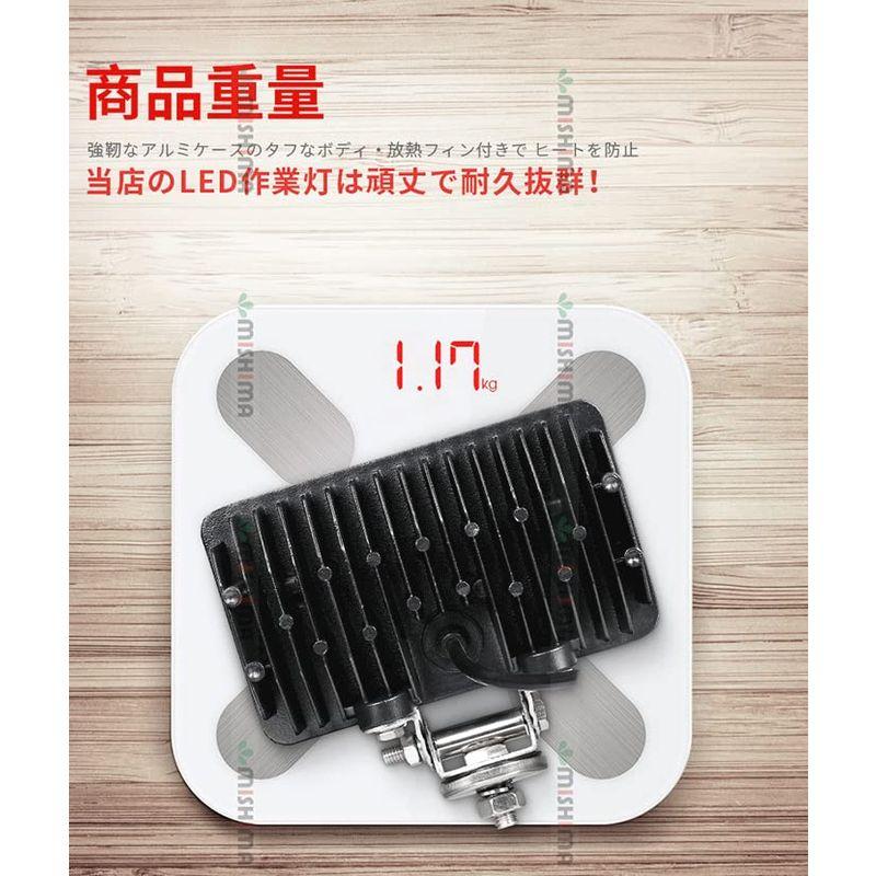 8台セットLED集魚灯　304　ステンレス　拡散　24v兼用　LEDワークライト作業灯12v　ノイズ対策　45W　ワークライト45w作　広角