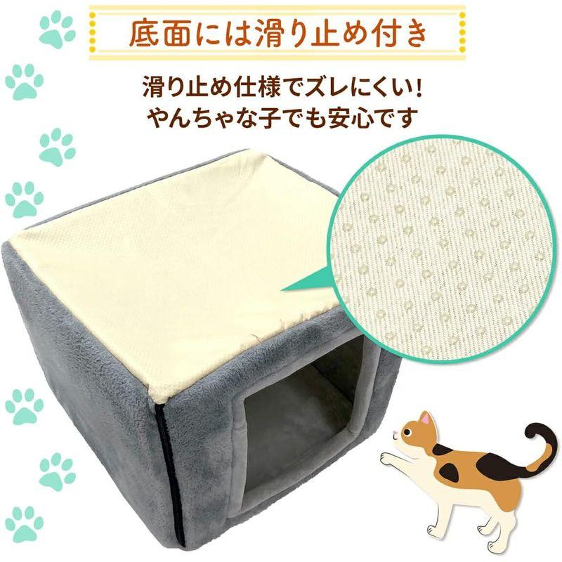 PetStyle 犬 猫 ベッド ハウス 2WAY ペットベッド ペットハウス キューブハウス 冬用 折りたたみ ドーム マット 猫ハウス 犬 猫 ベッド ハウス 2WAY ペットベッド ペットハウス キューブハウス 冬用 折りたたみ ドーム マット 猫ハウス 　