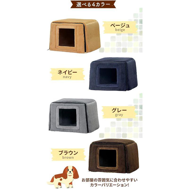 PetStyle 犬 猫 ベッド ハウス 2WAY ペットベッド ペットハウス キューブハウス 冬用 折りたたみ ドーム マット 猫ハウス 犬 猫 ベッド ハウス 2WAY ペットベッド ペットハウス キューブハウス 冬用 折りたたみ ドーム マット 猫ハウス 　