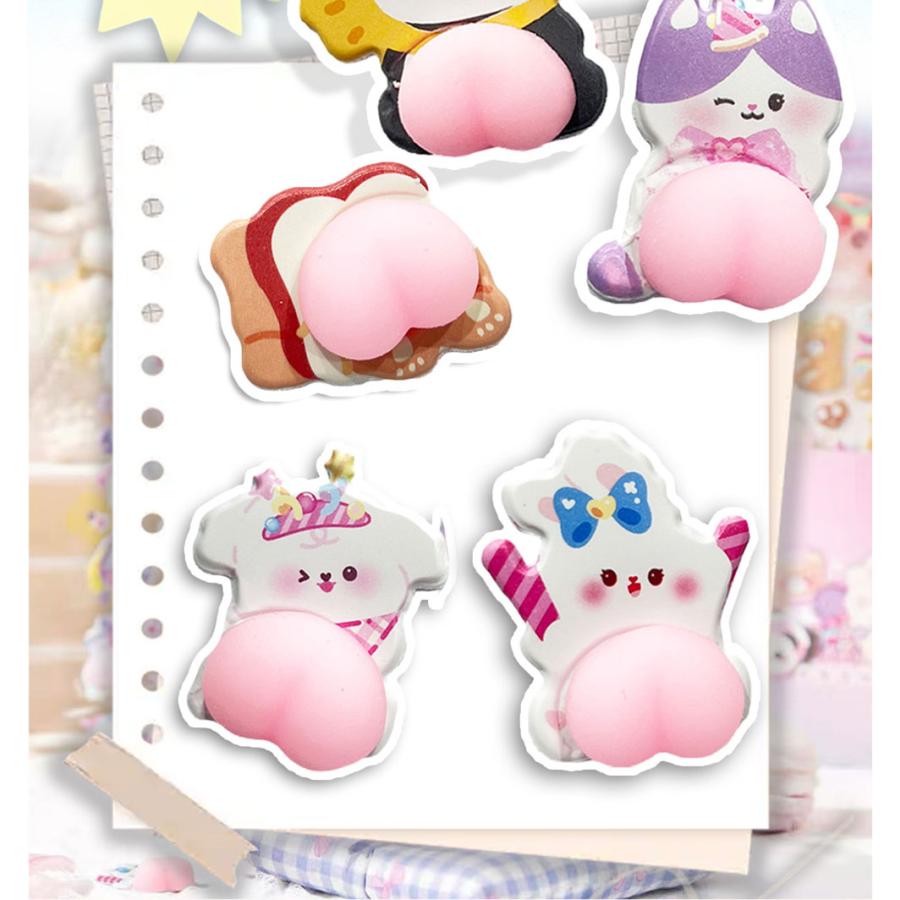 6枚全部違う！1枚で超たくさん】3D立体シール ぷっくりシール ぷくぷく