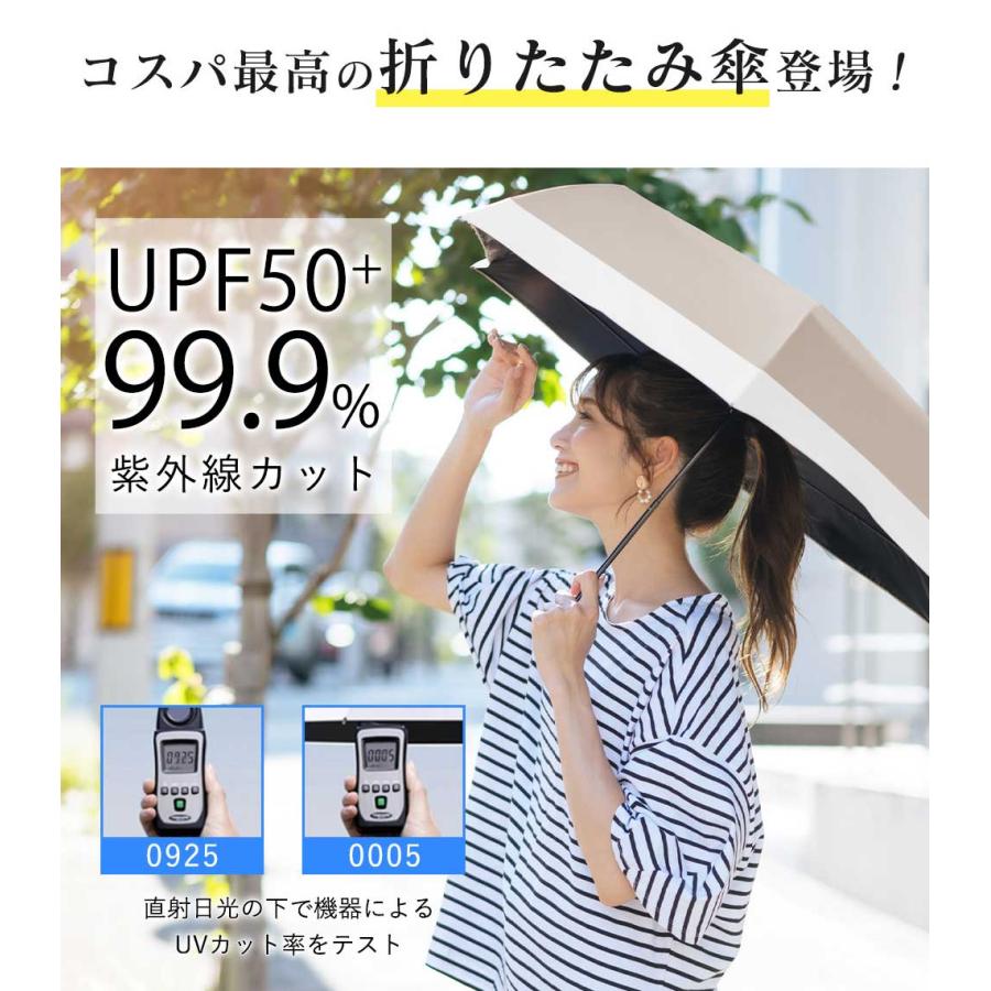 2026新作 軽量 日傘 カラビナ付き 晴雨兼用 防風 折り畳み レディース