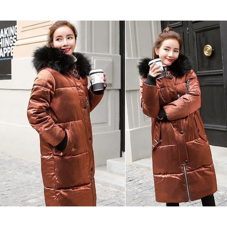 祝開店 大放出セール開催中 フェイスファー ベロアコート レディース 秋冬用 ロング丈 ダウンコート ダウンジャケット 暖かい 新作 着痩せ 大きいサイズ 厚手 オシャレ 防風防寒 ダウンコート カラー コーヒー Demolition Training