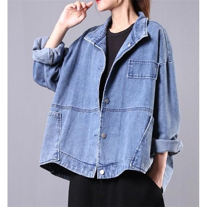 ブランドおしゃれ ジャケット レディース デニム ドルマンスリーブ デニムジャケット コート オーバーサイズ ゆったり ジージャン Gジャン アウター 秋 カジュアル 代 30代 40代 高い品質 n Go Th