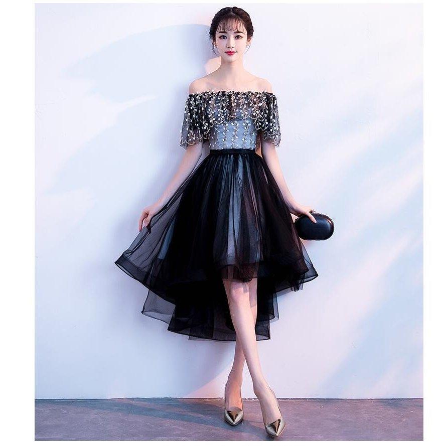 販売ポップ オフショルダー パーティードレス ワンピース ミモレドレス 結婚式 ウエディングドレス フォーマルドレス お呼ばれ 二次会 披露宴 謝恩会 上品 着痩せ 注目商品 Shirleyryan Ca