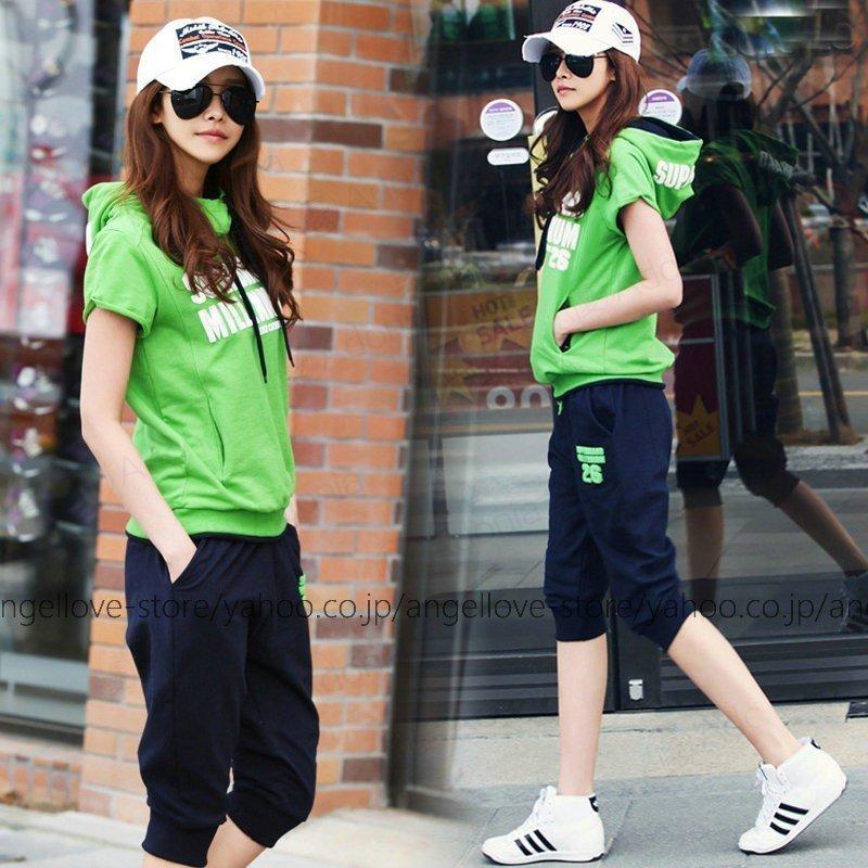 売り出しクリアランス レディース 夏 韓国式 スポーツウエアレ ジャージ 上下セットアップ 半袖 トレーニングウェア ルームウェア 普段着 運動会 純正通販売 Www Superavila Com