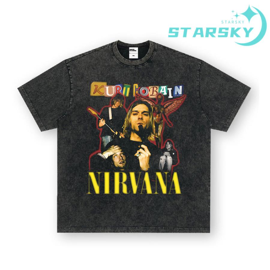 Tシャツ ニルヴァーナ Nirvana ロックアメリカレトロ 半袖tシャツ