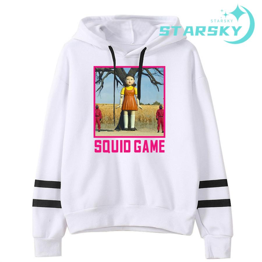 イカゲーム パーカー 長袖 フード付き スウェット ハロウィン 運動服