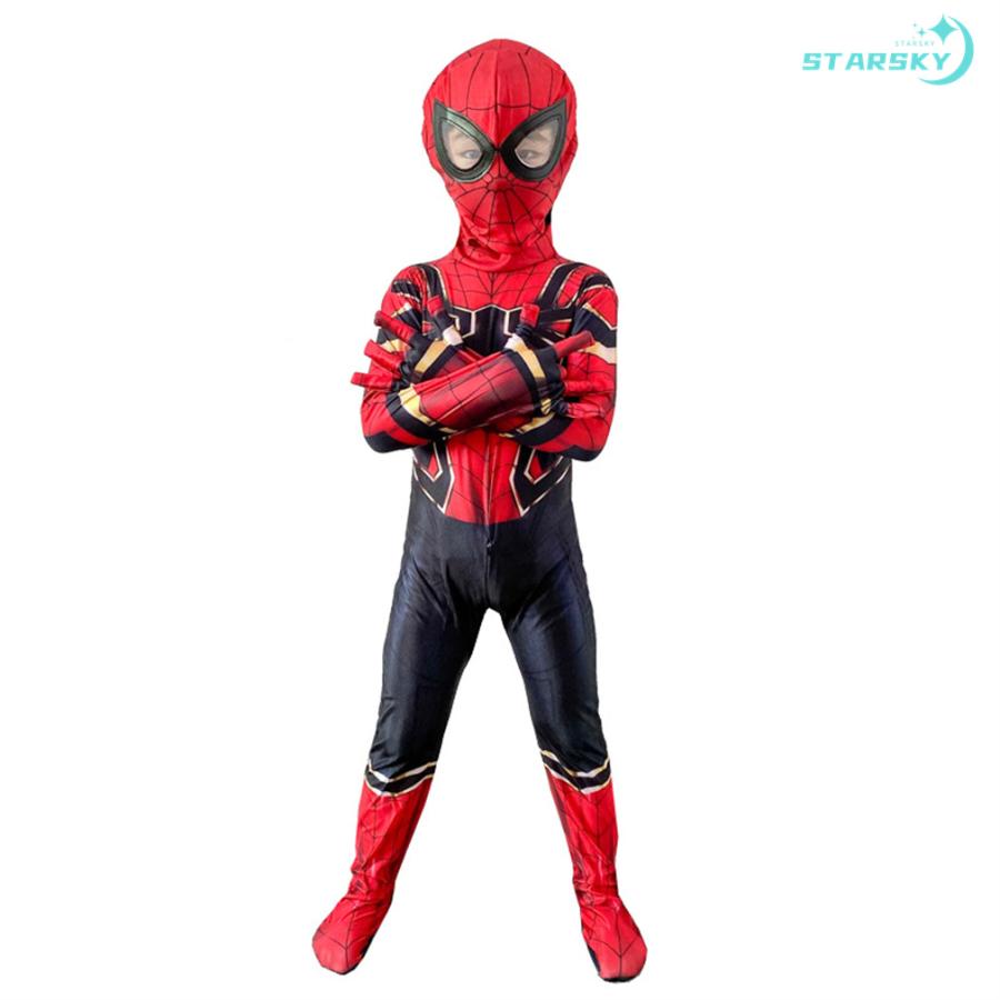 スパイダーマン アイアンマン 全身タイツ 衣装 コスプレ キッズ スパイダーマン アイアンマン 全身タイツ 衣装 コスプレ キッズ