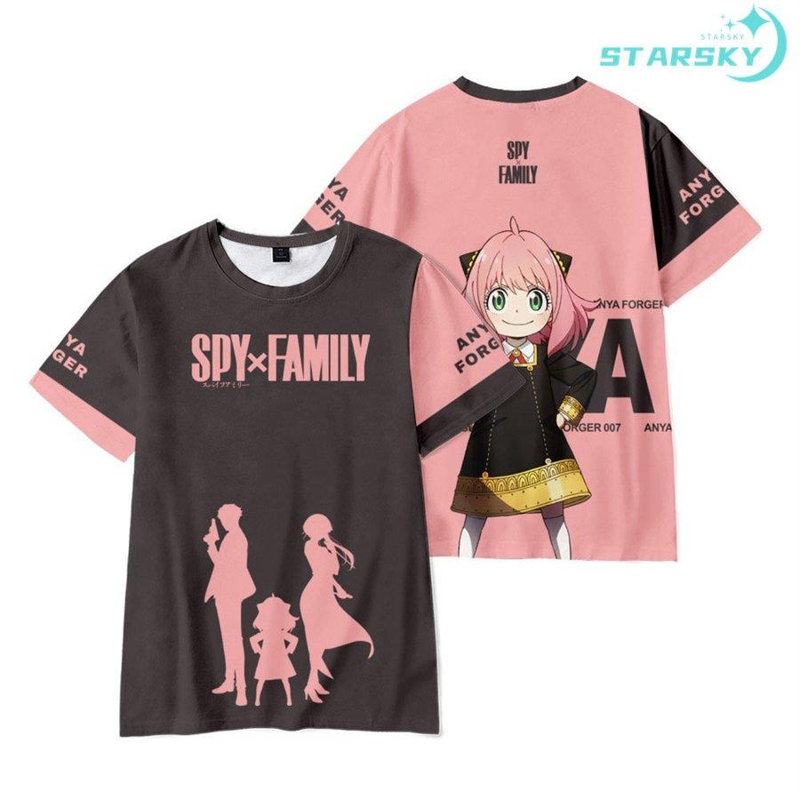 スパイファミリー SPY FAMILY アーニャ Tシャツ 半袖　夏服　 男女用　子供用　日常服  人気キャラクター 柔らかい　アニメグッズ  プレゼント　ギフト｜nikotora｜09