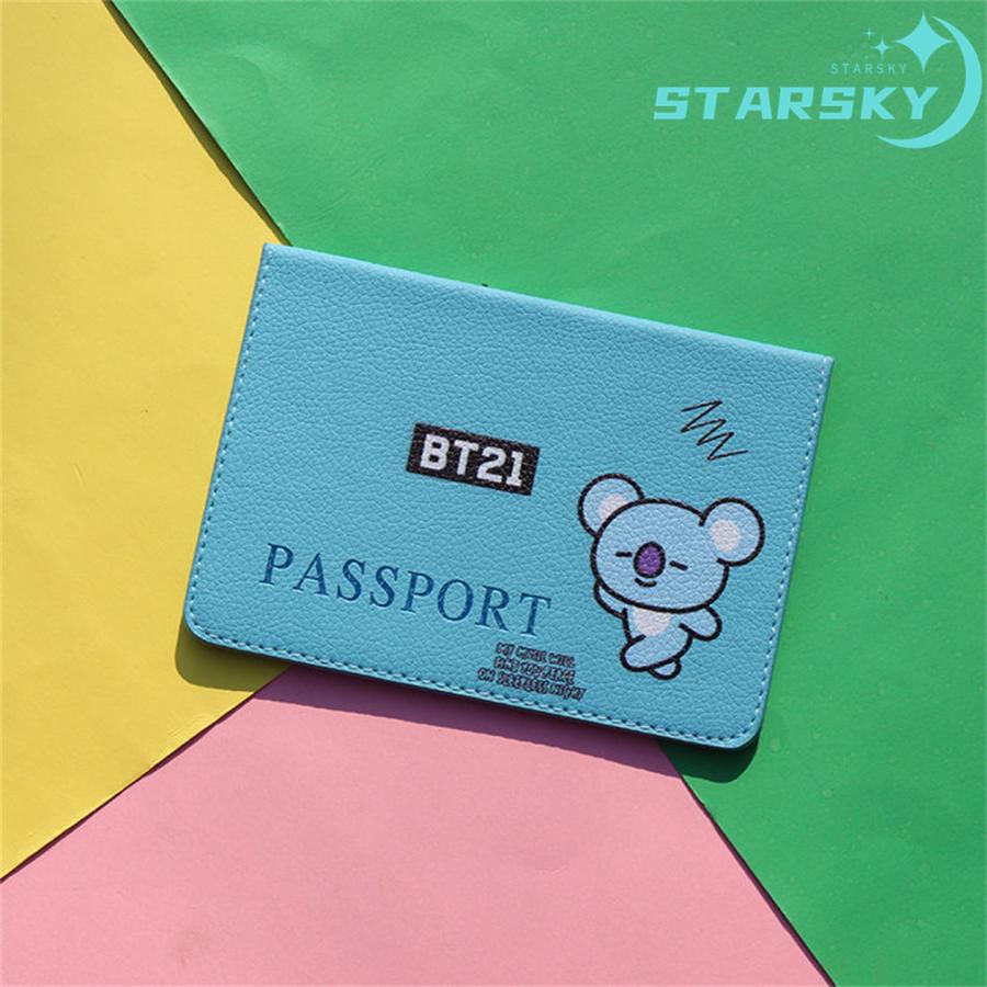 BT21 PASSPORT CASE BT21 パスポートケース パスポート入れ プレセント クリスマス LY040717GLスタースカイ