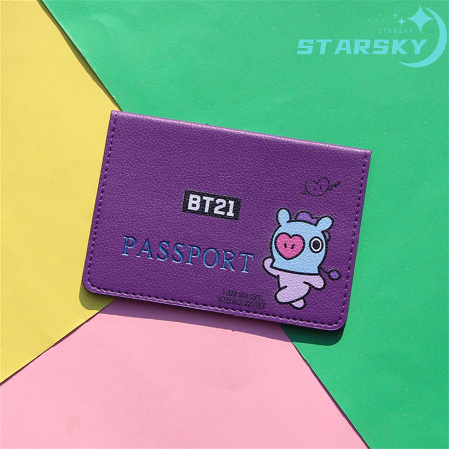 BT21 PASSPORT CASE BT21 パスポートケース パスポート入れ プレセント クリスマス LY040717GLスタースカイ