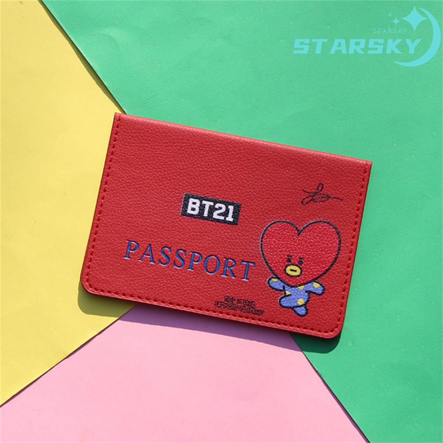 BT21 PASSPORT CASE BT21 パスポートケース パスポート入れ プレセント クリスマス LY040717GLスタースカイ