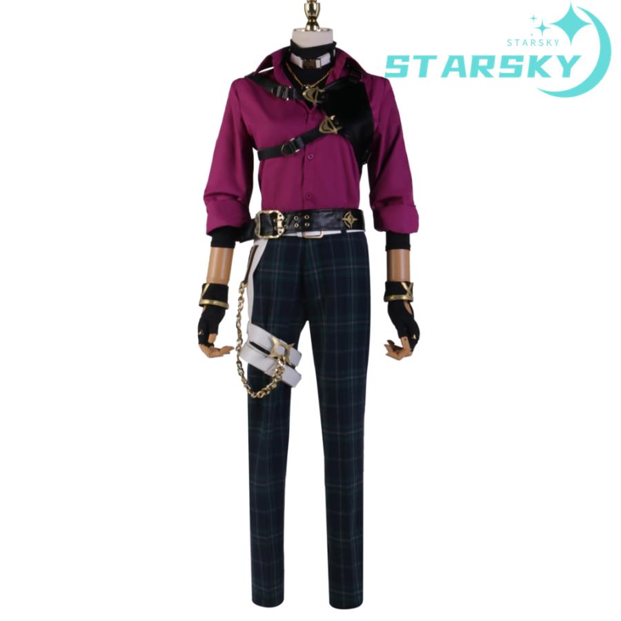 バーチャルYouTuber Vtuber 第七期 XSOLEIL Doppio Dropscythe 風　コスプレ衣装　コスチューム　服 ハロウィン 