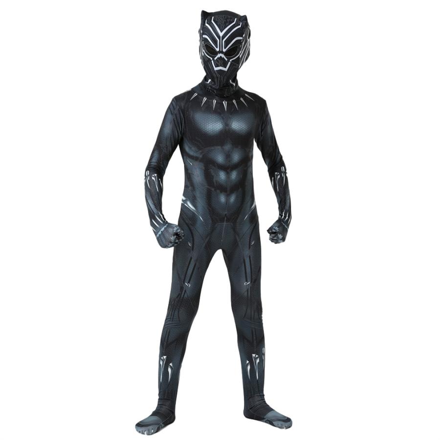 ブラックパンサー コスプレ衣装 全身タイツ 連体服 大人用 子供用