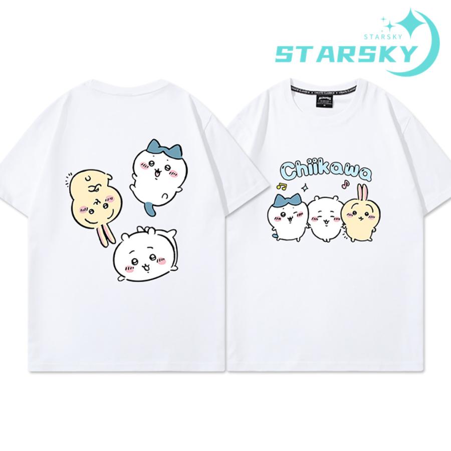 ちいかわ ハチワレ うさぎ Tシャツ プリントシャツ 大きいサイズ対応