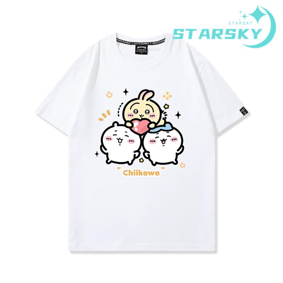 ちいかわ ハチワレ うさぎ Tシャツ プリントシャツ 大きいサイズ対応