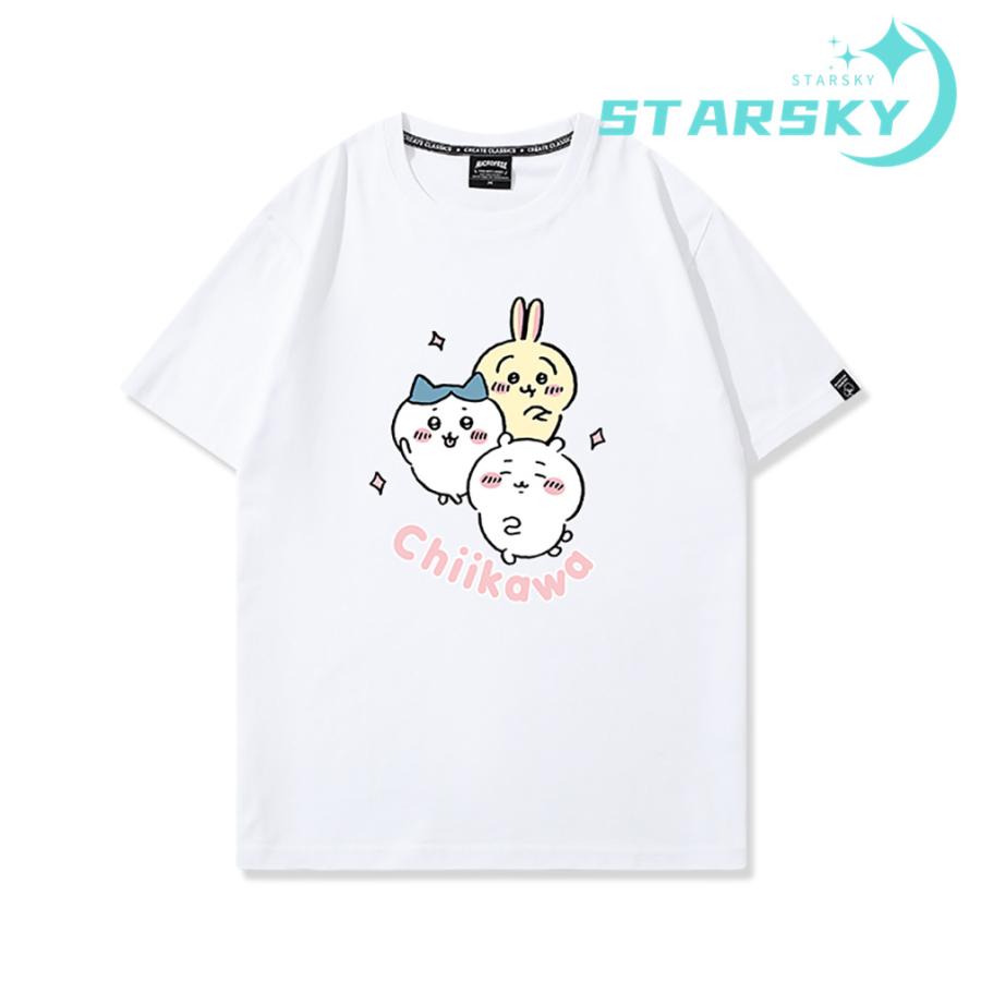 ちいかわ＆ハチワレ＆うさぎ(横浜F・マリノス) Tシャツ ホワイト フリーサイズ 中古】Tシャツ ちいかわ＆ハチワレ＆うさぎ(横浜F・マリノス) Tシャツ