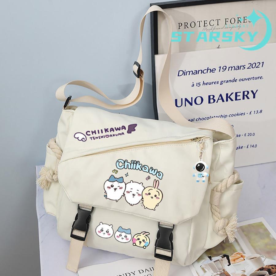 ちいかわ ハチワレ うさぎ ショルダーバッグ 学生 大容量 斜めかけ