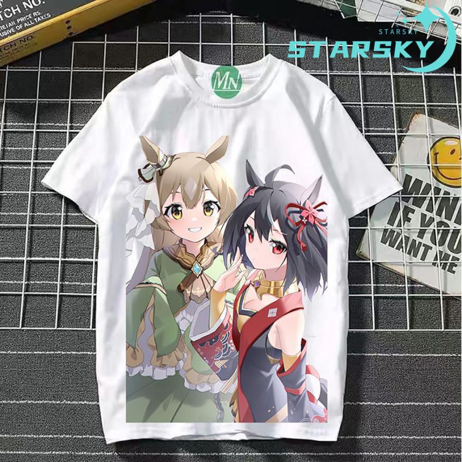 デザイン　Tシャツ　半袖　ウマ娘　プリティーダービー　キタサンブラック デザイン Tシャツ 半袖 ウマ娘 プリティーダービー キタサン