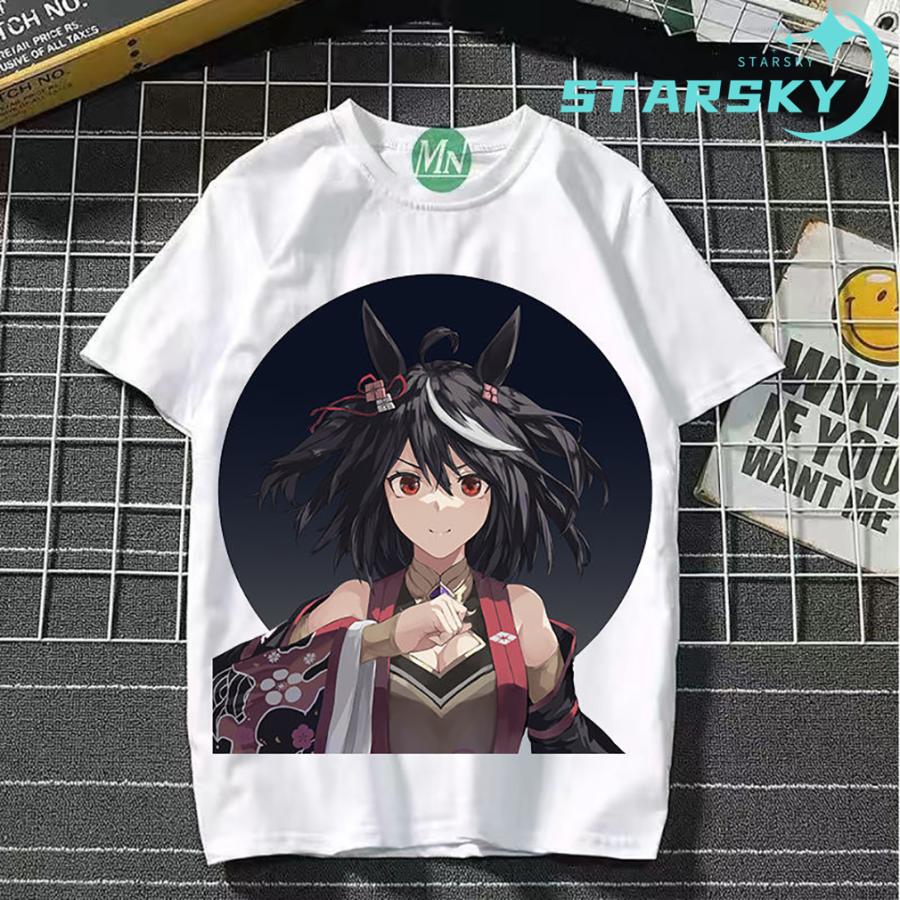 ウマ娘 プリティーダービー キタサンブラック Tシャツ メンズ