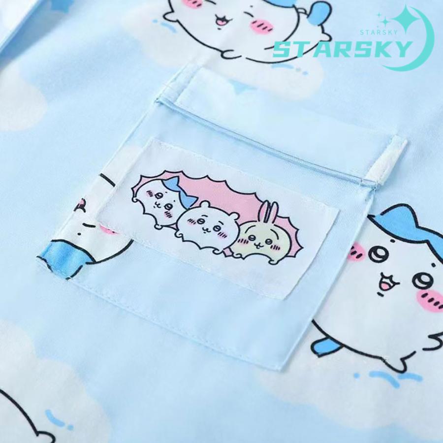 ちいかわ ハチワレ ウサギ ちいかわ パジャマ 上下セット 長袖