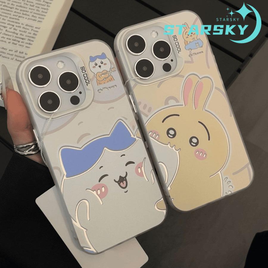 はちわれ商会様 リクエスト 2点 まとめ商品 カップルお揃いケース ウサギ ハチワレ iphoneケース ちいかわ